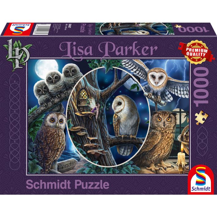Puzzle Lisa Parker – Gufi misteriosi – 1000 pz – Schmidt 59667 - immagine 1