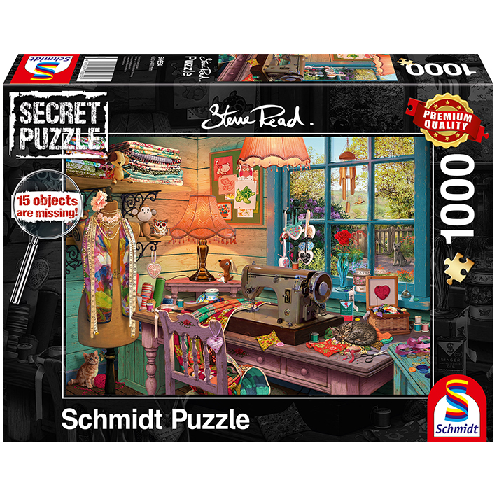 Puzzle Steve Read – Laboratorio di cucito – 1000 pezzi – Schmidt 59654 - immagine 1