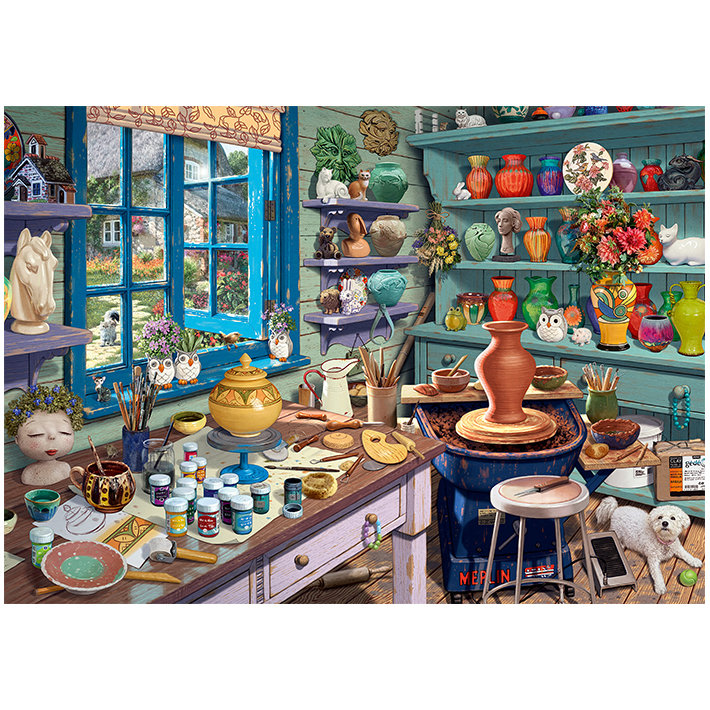 Puzzle Steve Read – Atelier dell’artista – 1000 pezzi – Schmidt 59656 - immagine 2