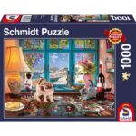 Puzzle Steve Read – Al tavolo dei puzzle – 1000 pezzi – Schmidt 58344 - immagine 1