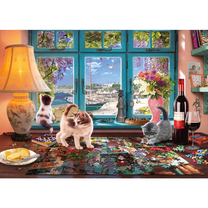 Puzzle Steve Read – Al tavolo dei puzzle – 1000 pezzi – Schmidt 58344 - immagine 2