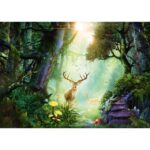 Puzzle Georgia Fellenberg – Deer in the forest – 1000 pz – Schmidt 59910 - immagine 2