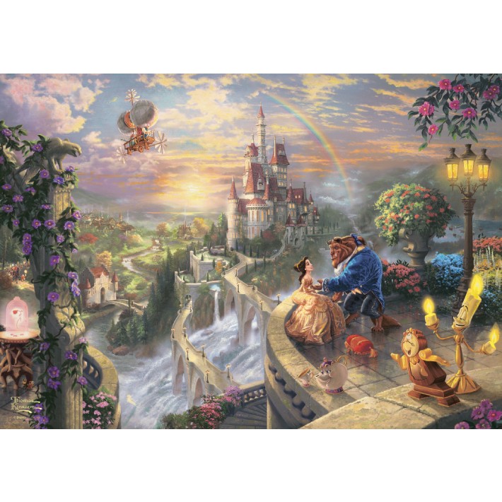 Puzzle Thomas Kinkade – Disney La Bella e la Bestia – 500 pz – Schmidt 59926 - immagine 2