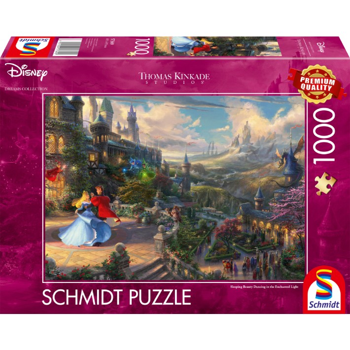 Puzzle Kinkade Disney La Danza della Bella Addormentata – 1000 pz Schmidt 57369 - immagine 1