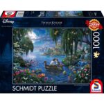 Puzzle Thomas Kinkade: Disney Ariel ed Eric in Barca – 1000 pz – Schmidt 57370 - immagine 1