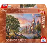 Puzzle Disney – La Bella e la Bestia in riva a lago – 3000 pz – Schmidt 57372 - immagine 1