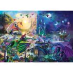 Puzzle Rose Cat Khan – Gara notturna di Draghi – 1000 pz – Schmidt 57585 - immagine 2