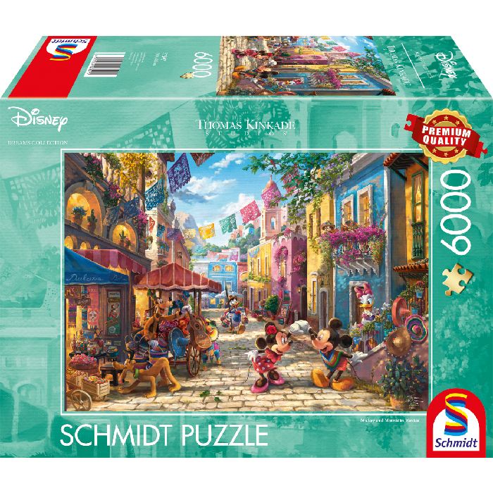 Puzzle Kinkade Disney Topolino e Minnie in Messico – 6000 pz – Schmidt 57397 - immagine 1