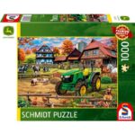 Puzzle Fattoria con trattore: John Deere 5050E – 1000 pz – Schmidt 58534 - immagine 1