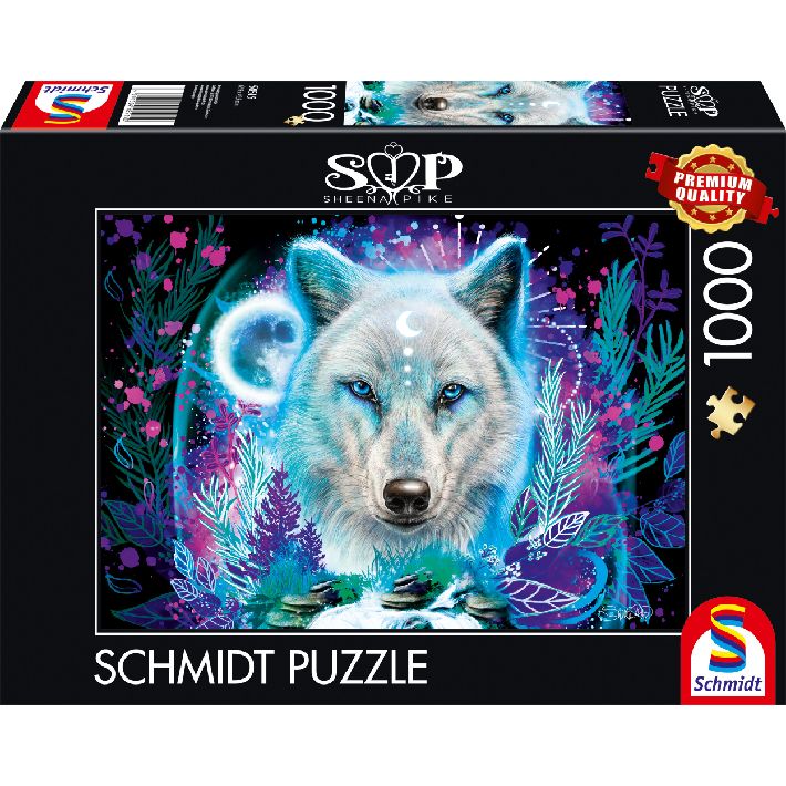 Puzzle Sheena Pike – Lupo artico neon – 1000 pz – Schmidt 58515 - immagine 1