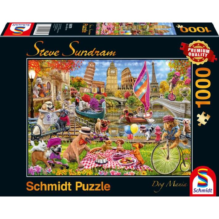 Puzzle Dog Crazy – 1000 pz – Schmidt 59978 - immagine 1