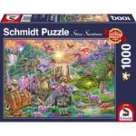 Puzzle Regno incantato del drago – 1000 pz – Schmidt 58966 - immagine 1