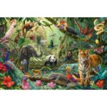 Puzzle Colourful jungle wildlife – 100 pz – Schmidt 56485 - immagine 2
