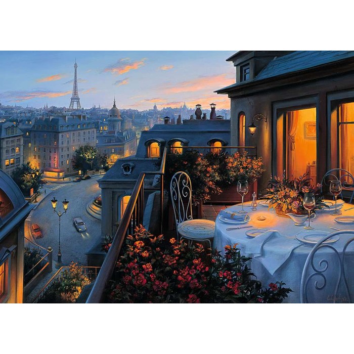 Puzzle – Balcone a Parigi – 1000 pz – Ravensburger 19410 - immagine 2