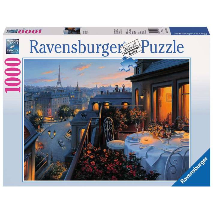 Puzzle – Balcone a Parigi – 1000 pz – Ravensburger 19410 - immagine 1