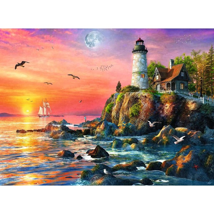 Puzzle – Faro alla Sera – 500 pz – Ravensburger 16581 - immagine 2