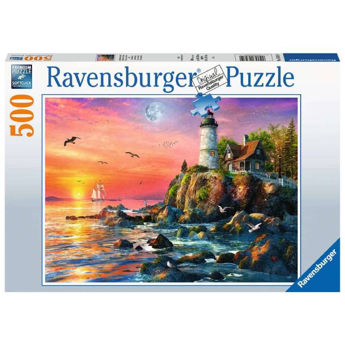 Puzzle – Faro alla Sera – 500 pz – Ravensburger 16581 - immagine 1