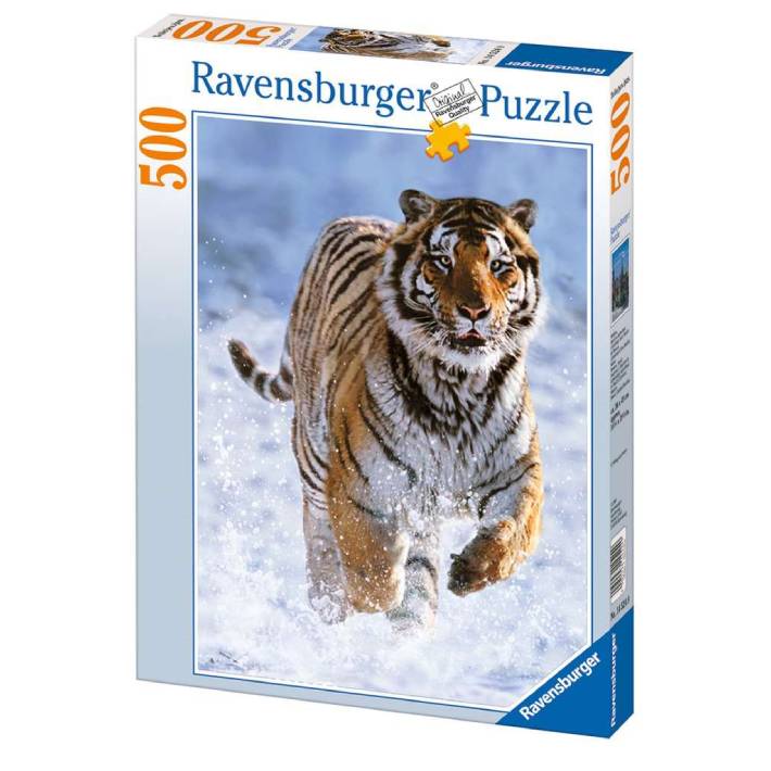 Puzzle – Tigre sulla Neve – 500 pz – Ravensburger 14475 - immagine 1
