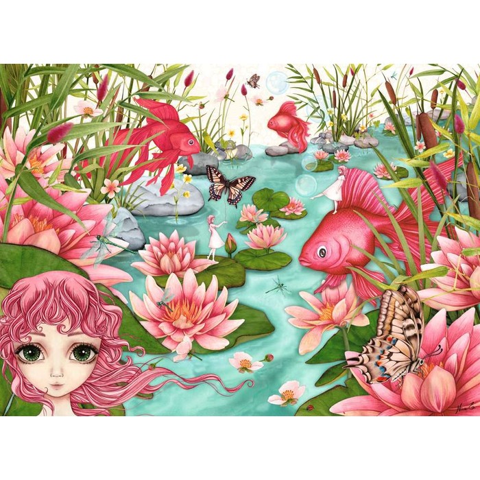 Puzzle I sogni di Minu allo stagno – 500 pz – Ravensburger 16944 - immagine 2