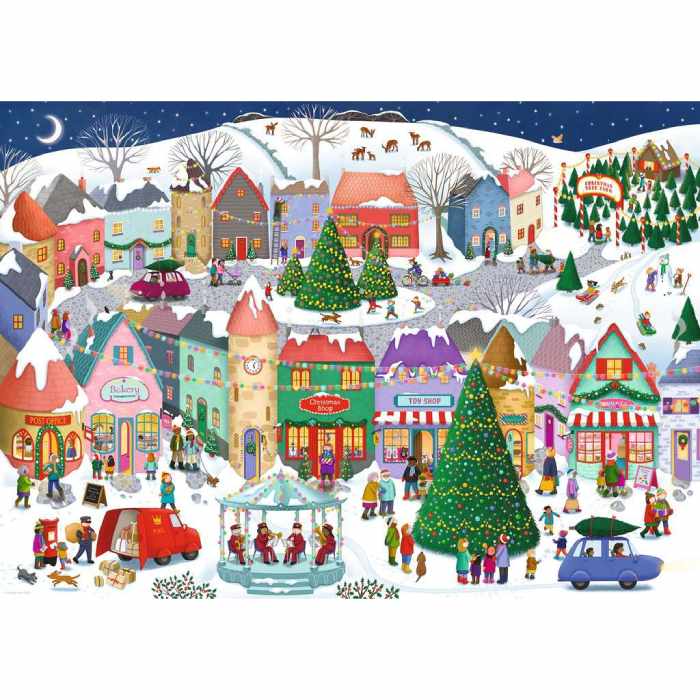 Puzzle Città di Natale – 1000 pz – Ravenburger 12001758 - immagine 2