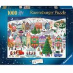 Puzzle Città di Natale – 1000 pz – Ravenburger 12001758 - immagine 1