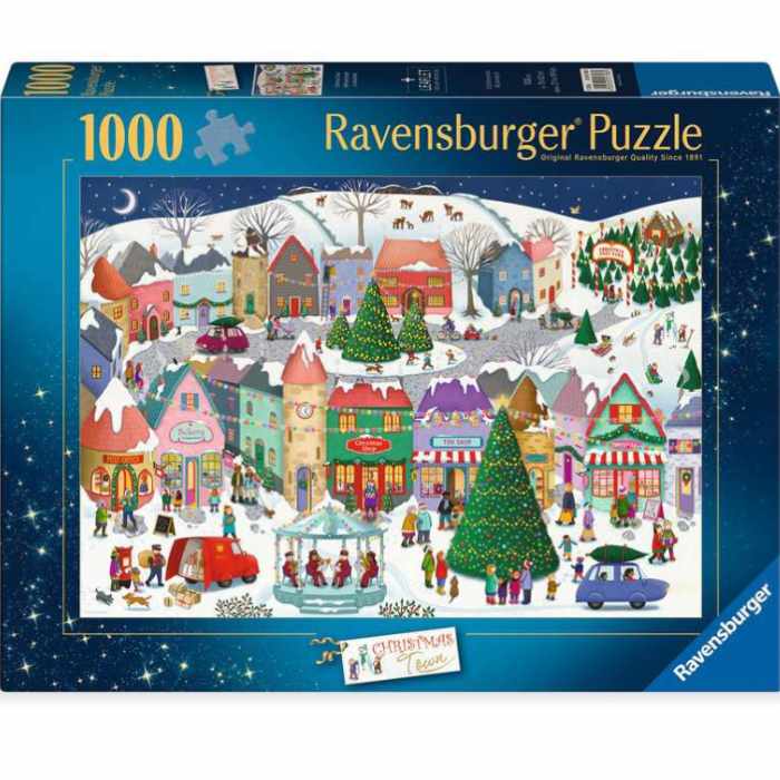 Puzzle Città di Natale – 1000 pz – Ravenburger 12001758 - immagine 1