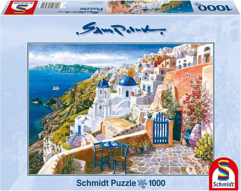 Puzzle Sam Park Vista da Santorini – 1000 pz – Schmidt 58560 - immagine 1