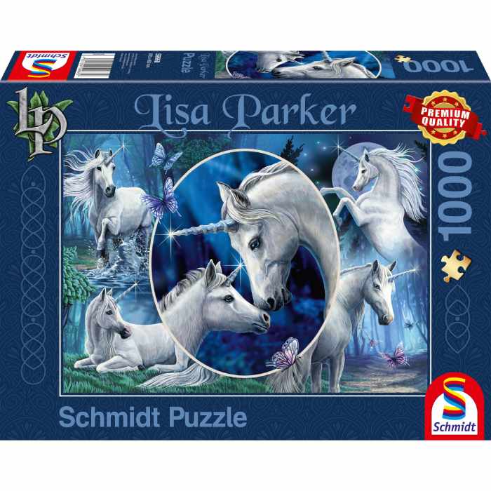 Puzzle Lisa Parker – Unicorni incantevoli – 1000 pezzi – Schmidt 59668 - immagine 1