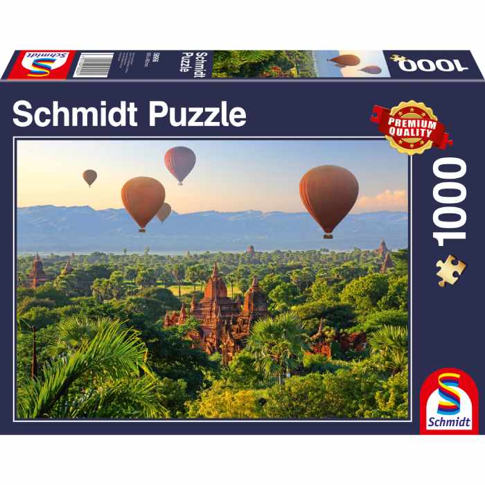 Puzzle Mongolfiere, Mandalay, Myanmar – 1000 pz – Schmidt 58956 - immagine 1