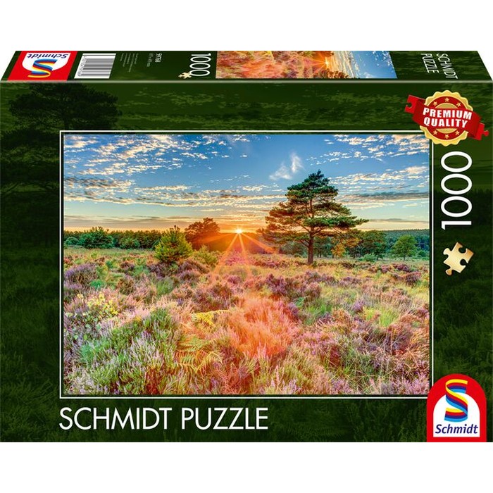 Puzzle Tramonto sulla brughiera – 1000 pz – Schmidt 59768 - immagine 1
