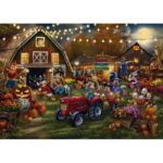 Puzzle Kinkade Disney Mickey Minni alla festa delle zucche – 1000 – Schmidt 5804 - immagine 2