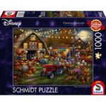 Puzzle Kinkade Disney Mickey Minni alla festa delle zucche – 1000 – Schmidt 5804 - immagine 1