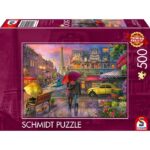 Puzzle Fascino parigino sotto la pioggia – 500 pz – Schmidt 59713 - immagine 1