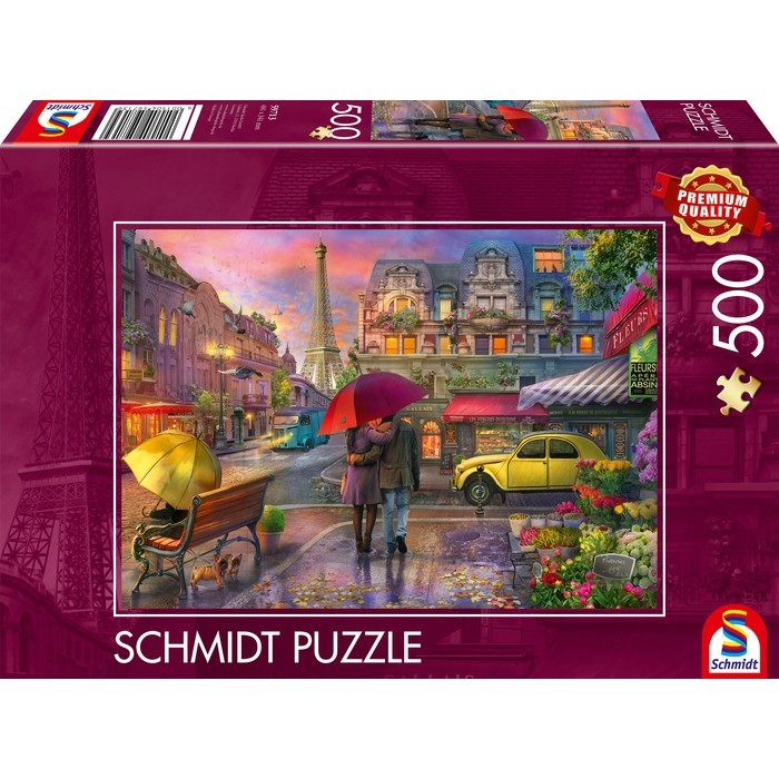 Puzzle Fascino parigino sotto la pioggia – 500 pz – Schmidt 59713 - immagine 1
